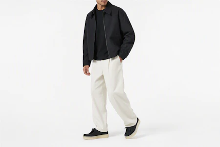Order Clarks Wallabee Cup 黑色磨砂皮鞋 261581447