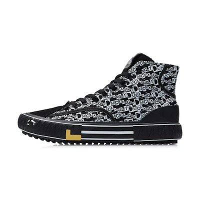 Li-Ning Classic Canvas Hi Disney 'Black White'