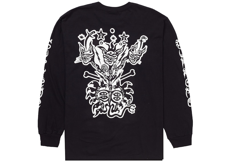 Buy Camiseta Negra de Manga Larga Clayton Patterson/Supreme