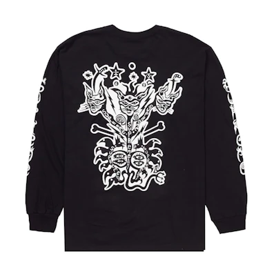 Clayton Patterson/Supreme L/S Tee Black