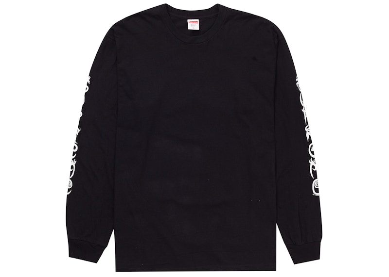 Order Camiseta Negra de Manga Larga Clayton Patterson/Supreme