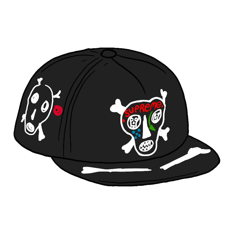Clayton Patterson x Supreme Skulls 5-Panel Black