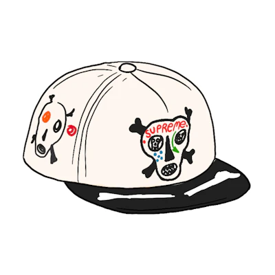 Clayton Patterson x Supreme Skulls 5-Panel Stone