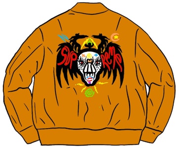 Clayton Patterson x Supreme Skulls Velvet Bersulam MA-1 Emas. Buy Clayton Patterson x Supreme Skulls Velvet Bersulam MA-1 Emas.