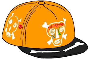Clayton Patterson x Supreme Skulls Skulls 5-Panel Orange Clayton Patterson x Supreme Skulls Skulls 5-Panel Orange