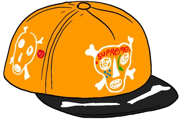 Clayton Patterson x Supreme Skulls Topi 5-Panel Oren Buy Clayton Patterson x Supreme Skulls Topi 5-Panel Oren