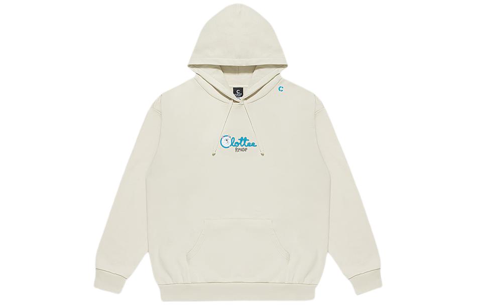 CLOT × RIPNDIP FW23 Hoodie Grey White Unisex With Front Graphic CTHD23SRD301