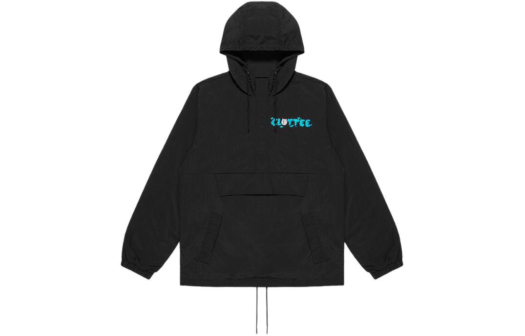 CLOT × RIPNDIP FW23 Oversized Black Hoodie Jacket Unisex Collaborative Edition CTJK23SRD402