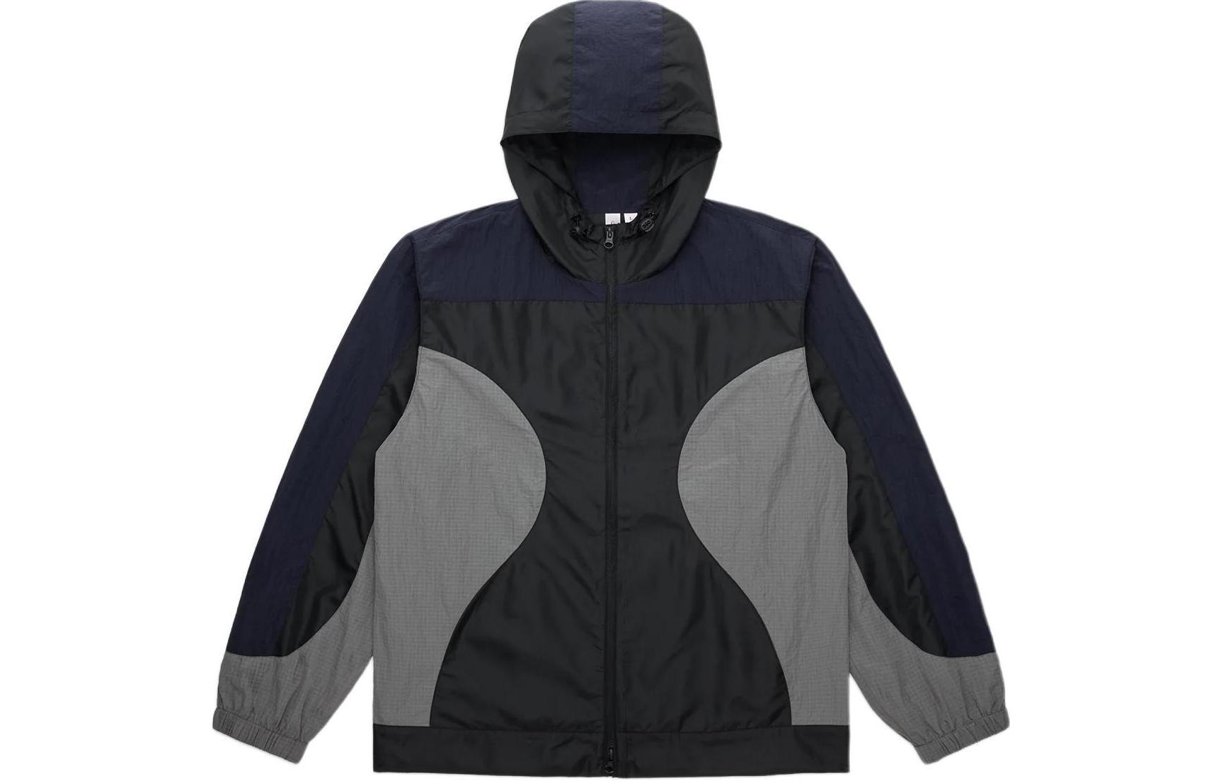 CLOT  Colorblock Zip-Up Hoodie Jacket - Black CLJK24S40007BK