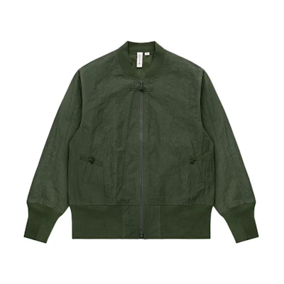 CLOT Olive Green Solid Zip-Up Jacket CLJK24S40011OL