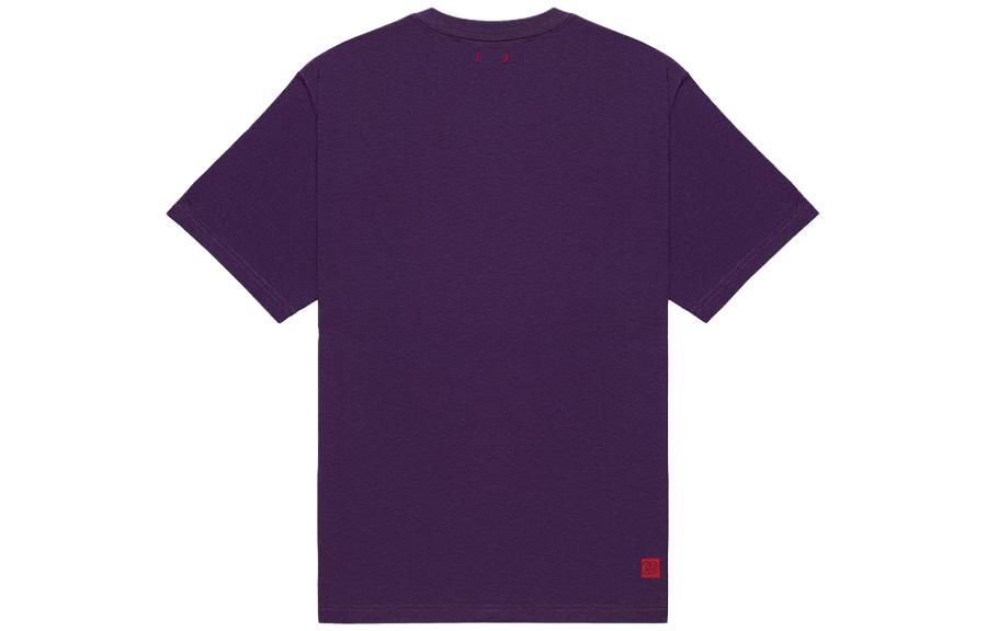 Lookbook CLOT 抽象圖案紫色短袖圓領T恤 男女款 CLTE23F10002