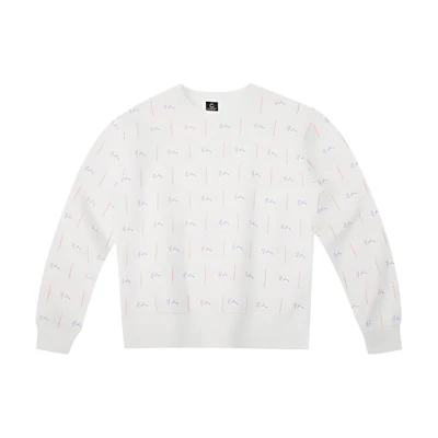 CLOT All-Over Print White Sweatshirt - Chinese Series Tee CTCN20FCN305-WH