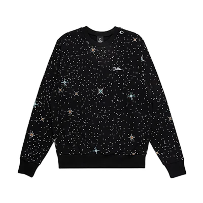 CLOT All-Over Star Print Unisex Sweatshirt - Black CTSS22FW3006