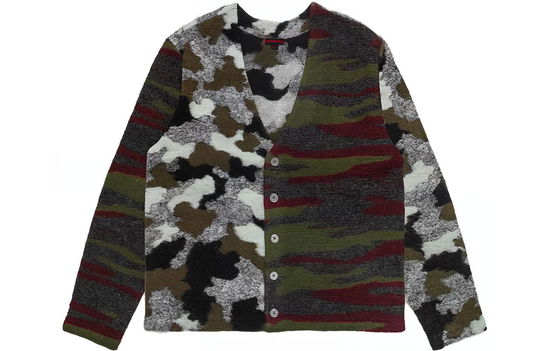 CLOT Ancestral Ties  Loose-Fit Camouflage Knit Sweater Fashionable Design CLJK23F40010