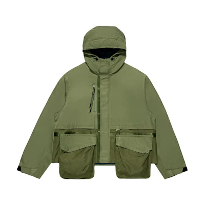 CLOT Ancestral Ties Camouflage Short Hoodie Jacket Military Green () CLJK23F40001