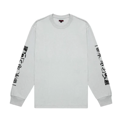 CLOT Ancestral Ties Letter Print Long Sleeve T-Shirt White Men’s. CLLS23F10011
