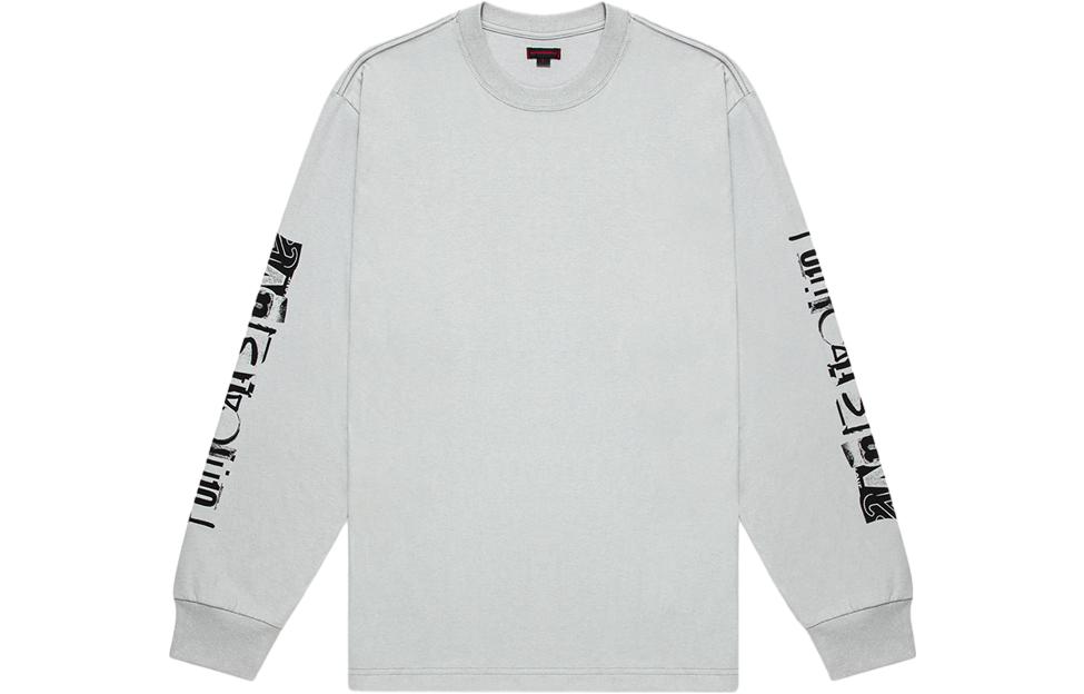 Order CLOT 祖傳紋字印花長袖T恤 白色 男款 CLLS23F10011