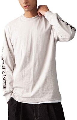 CLOT 祖傳紋字印花長袖T恤 白色 男款 CLLS23F10011 Shop CLOT 祖傳紋字印花長袖T恤 白色 男款 CLLS23F10011