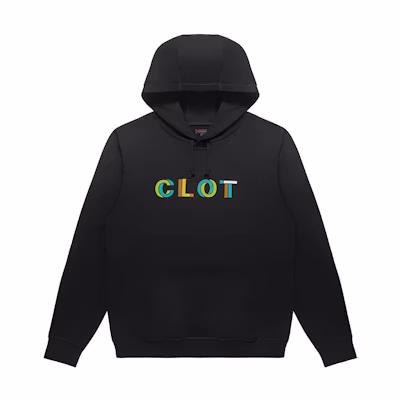 CLOT Ancestral Ties Logo Print Hoodie Black Loose Fit CLHD23F30005