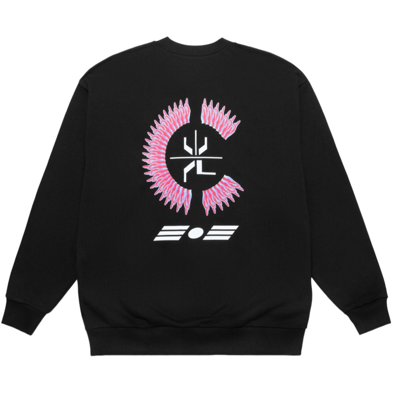 CLOT Black Unisex Crewneck Graphic Print Long Sleeve Sweatshirt CTSS23SS3005