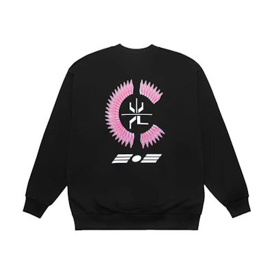 CLOT Black Unisex Crewneck Graphic Print Long Sleeve Sweatshirt CTSS23SS3005