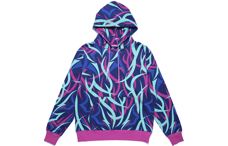 CLOT Bramble Series Thorn Print Hoodie Navy Blue () CLHD19FAL302-NY