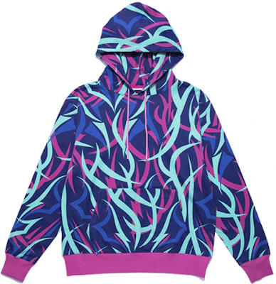 CLOT 荊棘系列暗藍色刺棘印花連帽衫 CLHD19FAL302-NY Buy CLOT 荊棘系列暗藍色刺棘印花連帽衫 CLHD19FAL302-NY