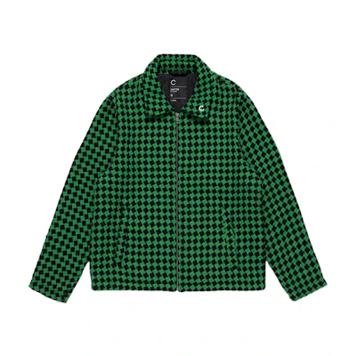 CLOT Checkered Print Relaxed Fit Jacket for Men CTJK22FW4007