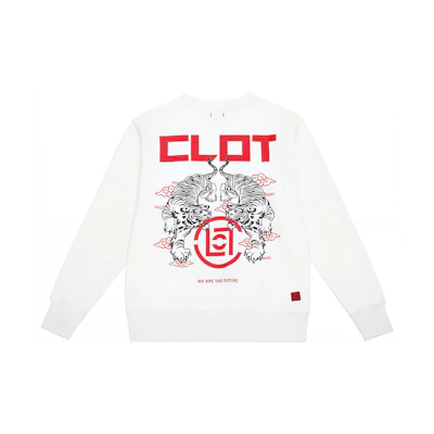 CLOT Chinese Series Totem Crewneck Sweatshirt White () CLSS19FCN319-WH