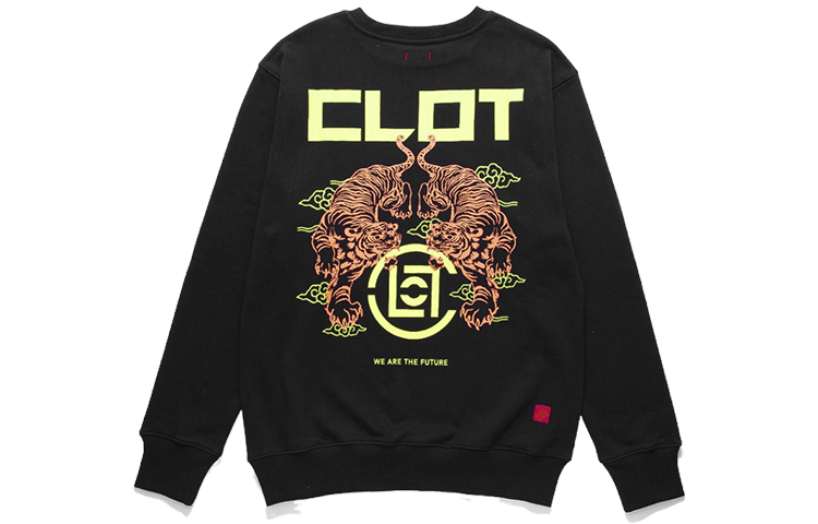 CLOT Chinese Series Totem Print Crewneck Long Sleeve Pullover Sweatshirt Men CLSS19FCN313-BK