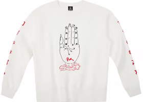 CLOT CLOTTEE Chinese Series Palm Print Crewneck Sweatshirt White () CTHD20FCN308-WH CLOT CLOTTEE Chinese Series Palm Print Crewneck Sweatshirt White () CTHD20FCN308-WH