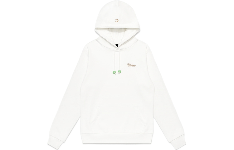 CLOT CLOTTEE Unisex Embroidered Logo Hoodie - Solid Color Pullover CTHD22SS3001