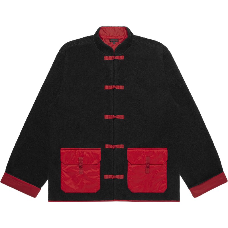 Order CLOT拼色中式盤扣外套 黑色 時尚外套 CLJK22FTM401