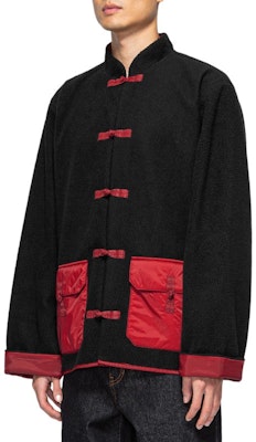 CLOT拼色中式盤扣外套 黑色 時尚外套 CLJK22FTM401 Details for CLOT拼色中式盤扣外套 黑色 時尚外套 CLJK22FTM401