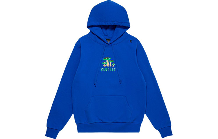 CLOT Digital Cosmos Series Embroidered Mushroom Letter Hoodie CTHD22FW3010