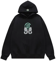 CLOT Dragon Jade Pendant Embroidered Hoodie Black Mens Pullover CTHD23F31021 CLOT Dragon Jade Pendant Embroidered Hoodie Black Mens Pullover CTHD23F31021