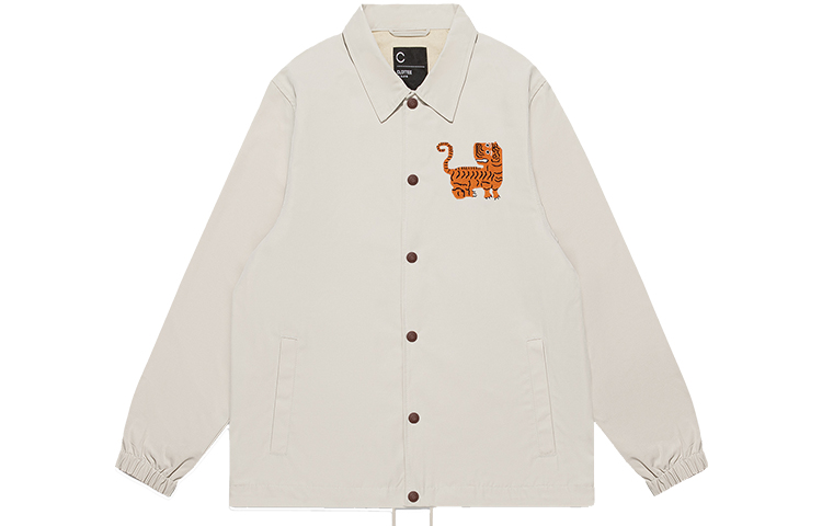 CLOT Dynasty Tiger Embroidery Coach Jacket Unisex CTJK21AU4007