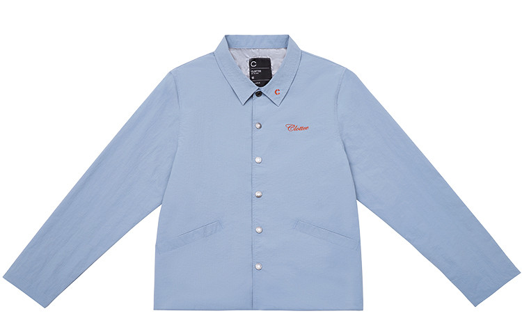 CLOT Embroidered Logo Button-Up Polo Jacket Unisex CTJK21FCN402