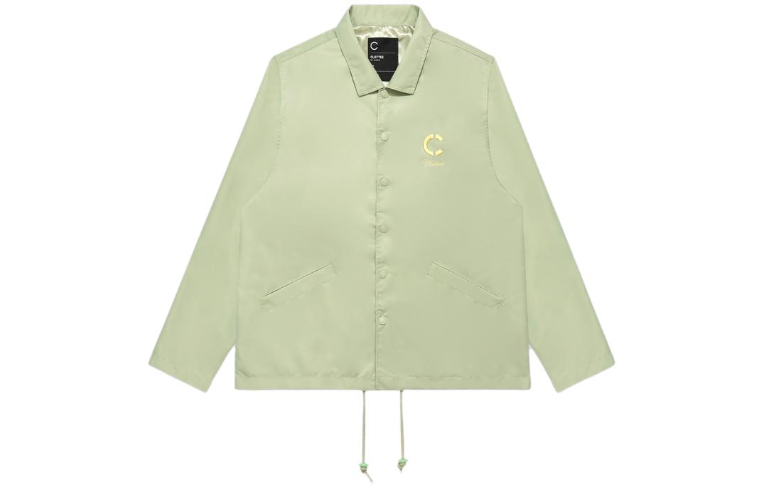 CLOT Embroidered Logo Single-Breasted Jacket Unisex Green 10053063136270