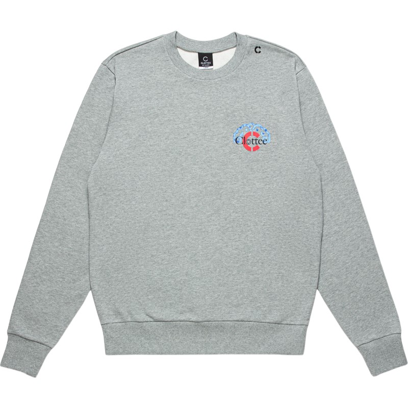 CLOT Fish Print Long Sleeve Crewneck Pullover Sweatshirt - Unisex CTSS22FTM312