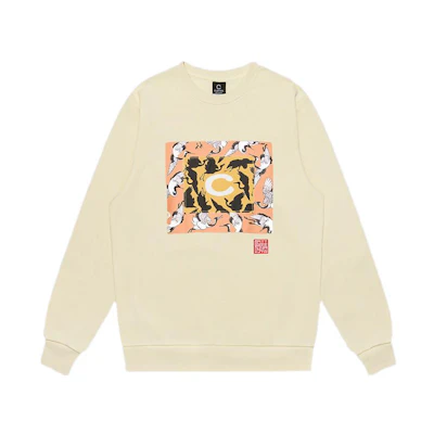 CLOT Flying Bird Print Crewneck Long Sleeve Sweatshirt CTSS21WT3001-134697