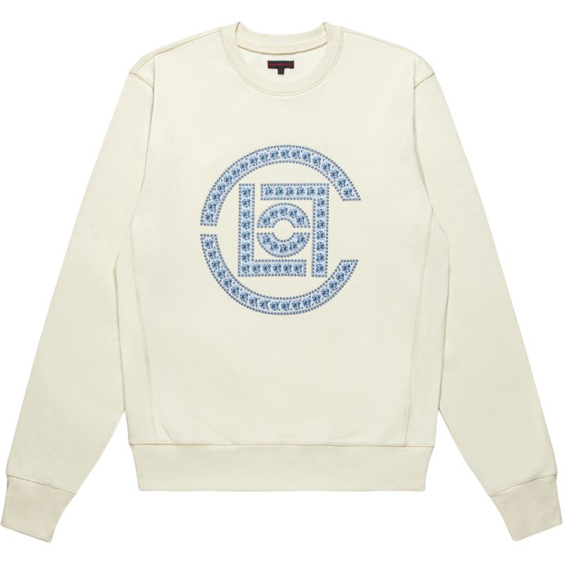 CLOT FW22 Diamond Logo Graphic Crewneck Sweatshirt White () CLSS22FTM303