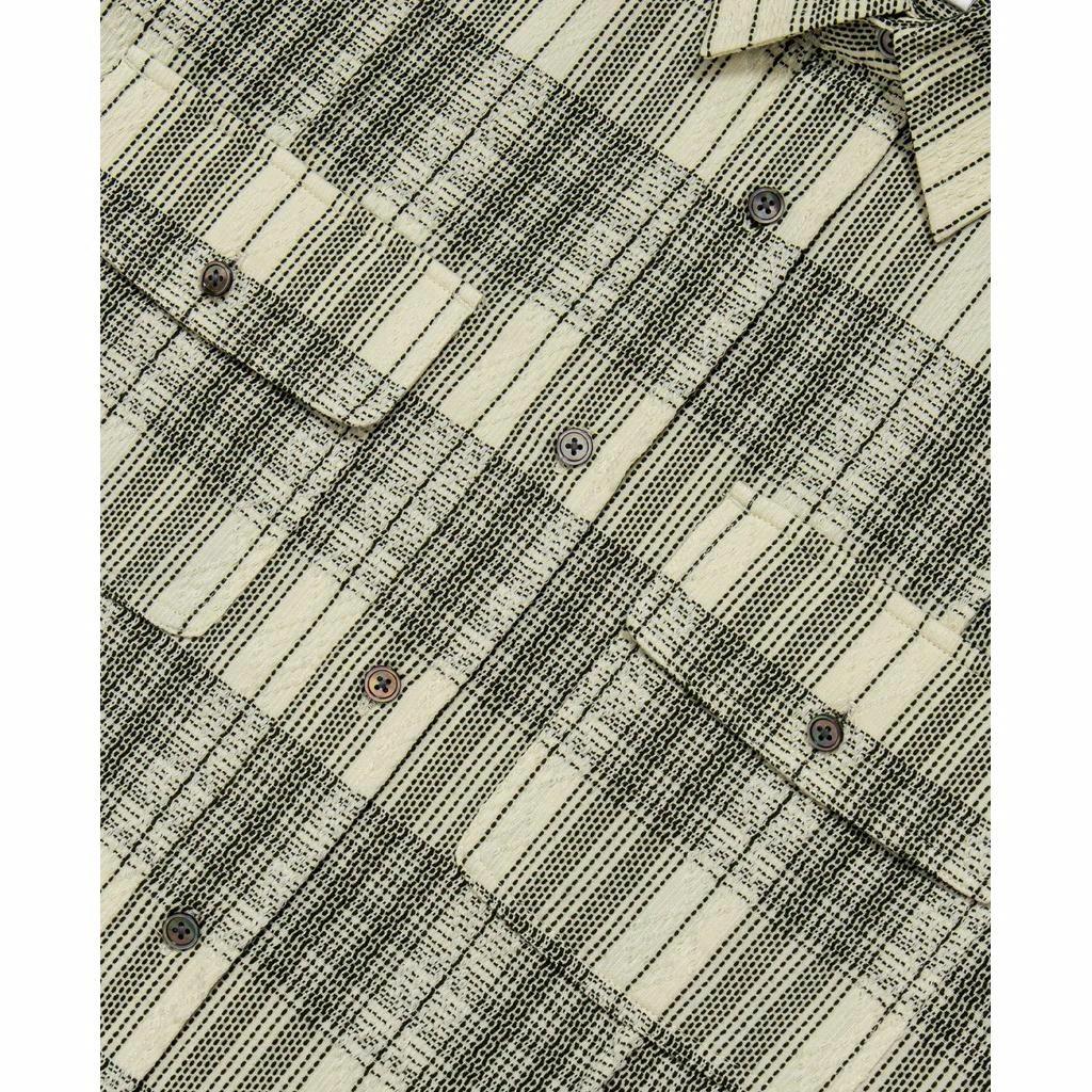 Shop CLOT FW24 人生如戲提花長袖襯衫橄欖綠 男女適用 CLSH24F20003