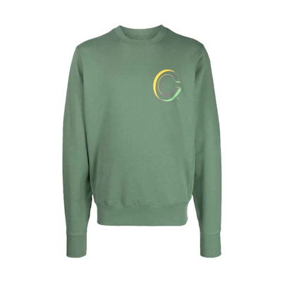 CLOT Green Crewneck Printed Sweatshirt CLSS22F30002GREEN