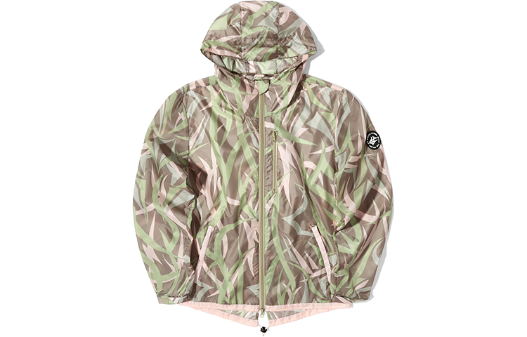 CLOT Green Thorn Lightweight Windbreaker Jacket Green CLJK19SAL401-GN