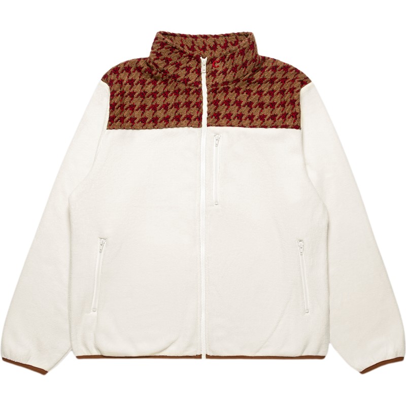 CLOT Houndstooth Tweed Patchwork Zip Jacket CTJK22FW4002