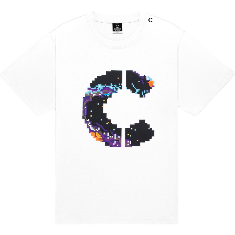 CLOT Letter Logo Printed Crewneck Unisex T-Shirt CTTE22FW1006