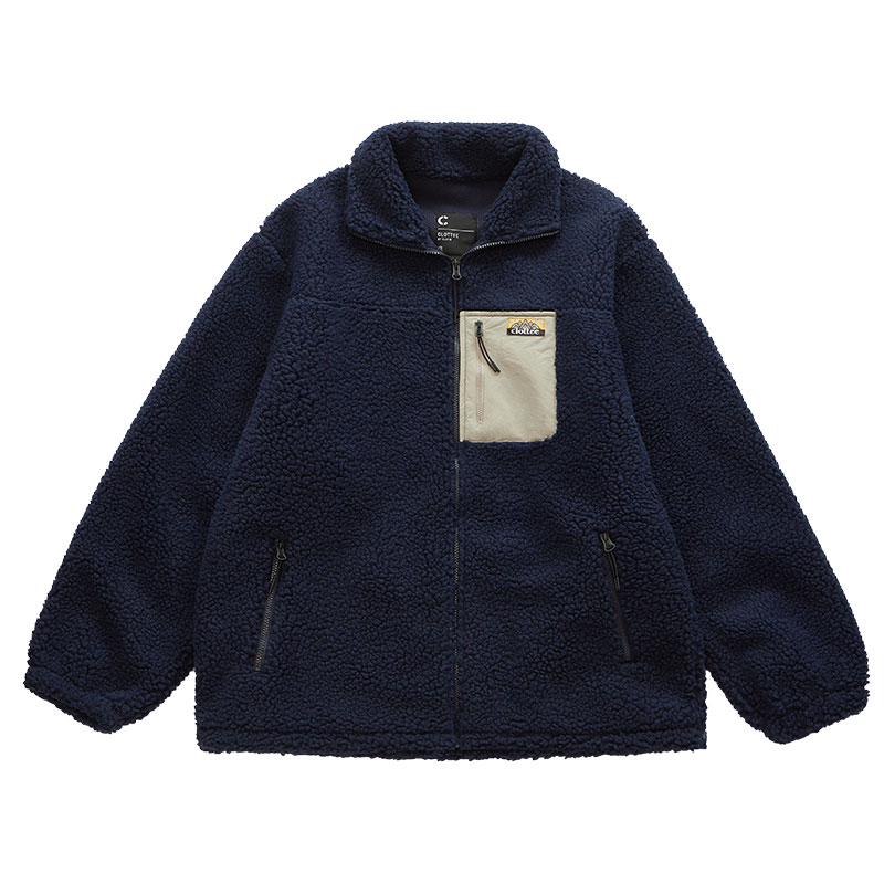 CLOT Logo Patchwork Printed Long Sleeve Jacket Unisex CTJK23FW4004