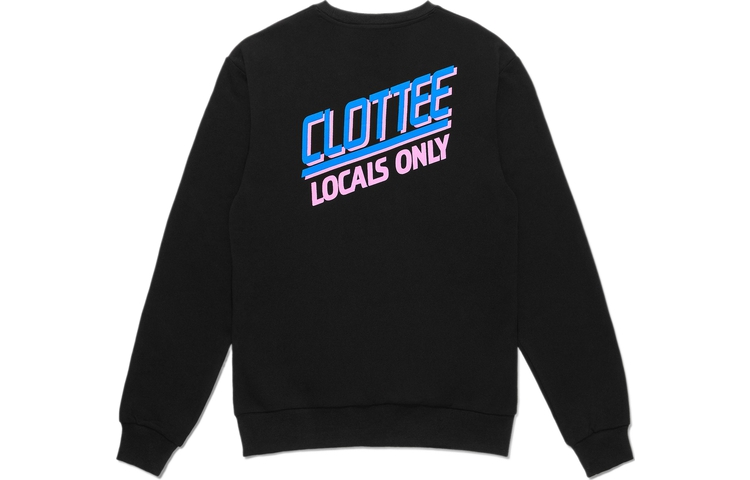 CLOT Logo Printed Crewneck Sweatshirt Unisex Long Sleeve Pullover CTSS21SU3002