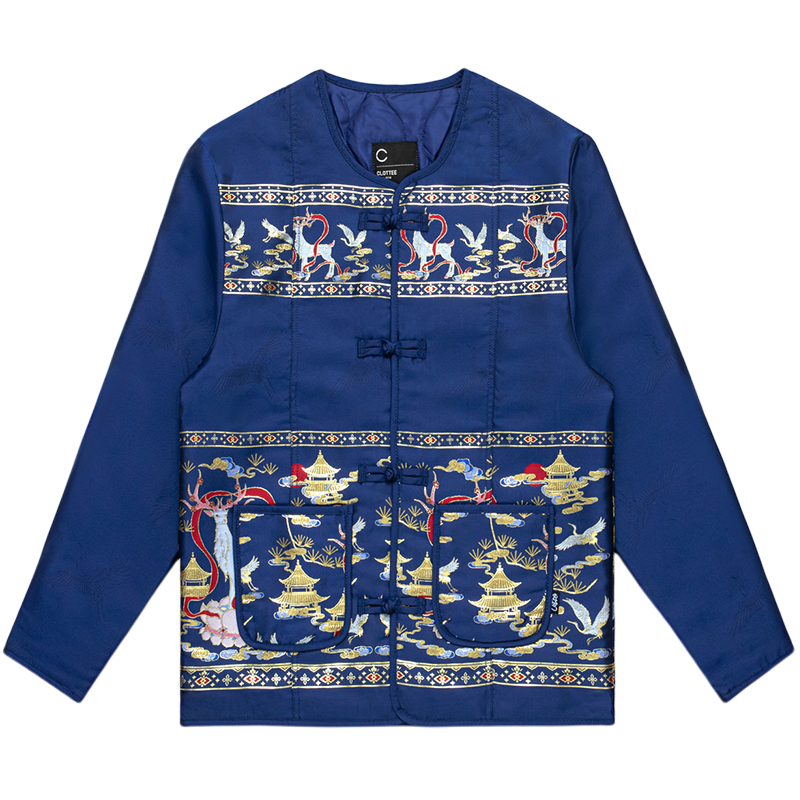 Lookbook CLOT立领纽扣V领男女同款夹克 CTJK21AU4005